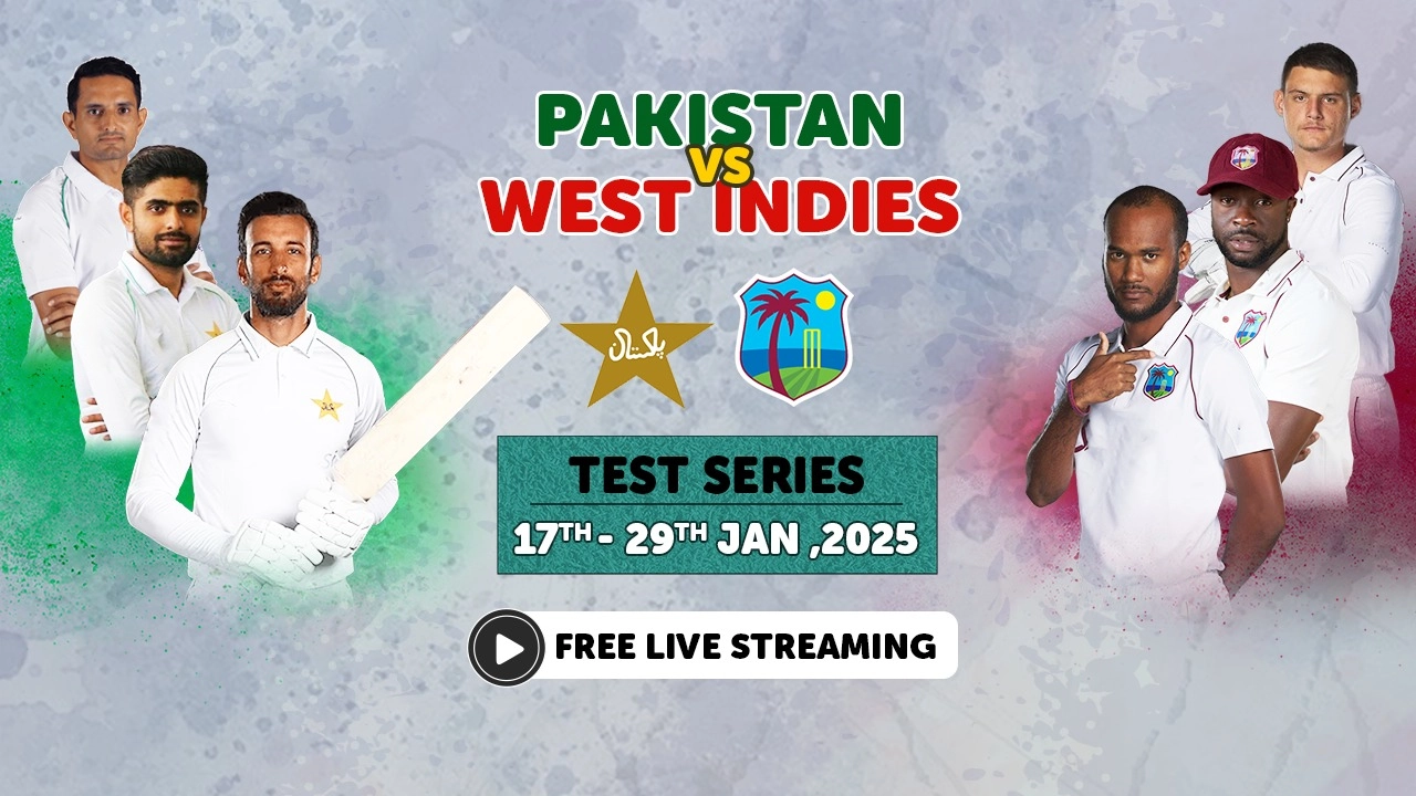 Pakistan vs West Indies, 1st Test Watch Live Cricket Match